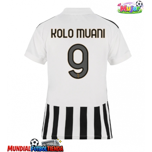 Camiseta Juventus Randal Kolo Muani #9 Primera Equipación Replica 2026-27 para mujer mangas cortas